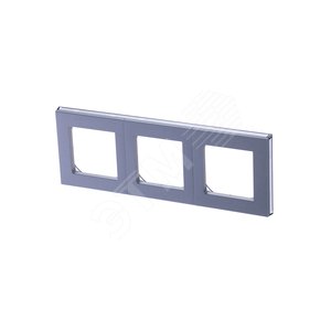 ABB Levit Серебро / дымчатый чёрный Рамка 3-ая | 3901H-A05030 70W | 2CHH015030A6070 | ABB - фото 2