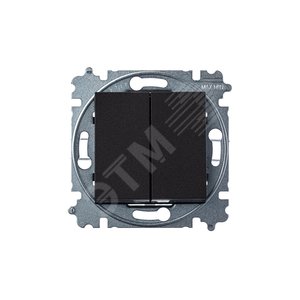 ABB Levit Антрацит / дымчатый чёрный Выключатель 2-кл. | 3559H-A05445 63W | 2CHH590545A6063 | ABB 3