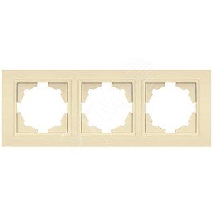 Zena светло-жёлтая рамка 3 постовая - ABB