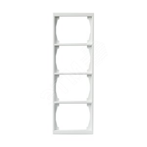 Рамка 4-постовая, 100мм серия Impressivo, белый | 1724F100-84  | 2TKA000405G1 | ABB - фото 2