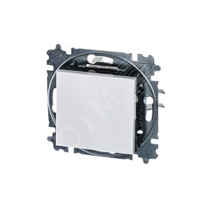 ABB Levit Белый / дымчатый чёрный Переключатель 1-кл. | 3559H-A06445 62W | 2CHH590645A6062 | ABB - фото 2