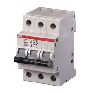Рубильник 3пол. E203r 100A рычаг крас. | 2CDE283001R0100 | ABB - фото 2