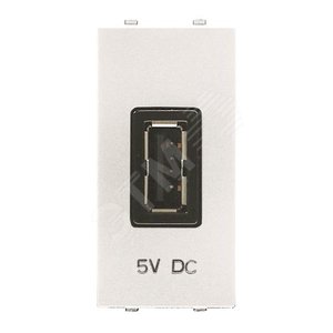 Механизм USB заряд. уст, 1М, 2000 мА, 5В, Zenit, Альп. Белый | 2CLA218520N1101 | ABB