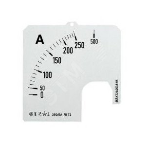 Шкала для амперметра SCL-A5-2500/72|2CSG122389R5011| ABB 2