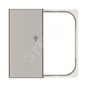 SRL-2-L-85PL Клавиша двойная левая free@home, SKY, освещение, серебристая|2CLA852642A1301| ABB - фото 2