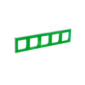 ABB Levit Зелёный / дымчатый чёрный Рамка 5-ая | 3901H-A05050 67W | 2CHH015050A6067 | ABB - фото 5