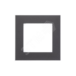 ABB Levit Сталь / дымчатый чёрный Рамка 1-ая | 3901H-A05010 69W | 2CHH015010A6069 | ABB - фото 3