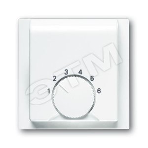 Плата центральная (накладка) для мех. терморегулятора (термостата) 1094 U, 1097 U, серия impuls, цвет альп. белый | 1710-0-3552  | 2CKA001710A3552 | A