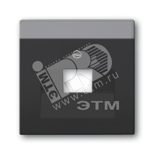 Плата центр. (накладка) для 1-постовой телекоммуникационной розетки 0213, 0216, серия solo/future, цвет антрацит | 1710-0-3616  | 2CKA001710A3616 | AB