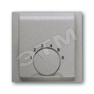 Плата центр. (накладка) для мех. терморегулятора (термостата) 1094 U, 1097 U, серия impuls, цвет серебр. металлик | 1710-0-3744  | 2CKA001710A3744 | A