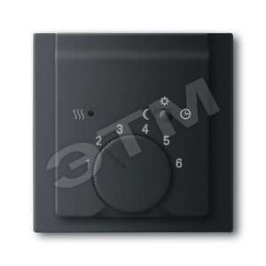 Плата центр. (накладка) для мех. терморегулятора (термостата) 1095 U, 1096 U, серия impuls, цвет чёрный бархат | 1710-0-3919 | 2CKA001710A3919 | ABB