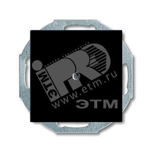 ABB Basic 55 Шато (чёрный) Заглушка с суппортом | 1715-0-0315  | 2CKA001715A0315 | ABB - ABB