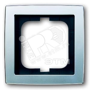 Рамка 1-постовая, серия solo/future, матовый хром