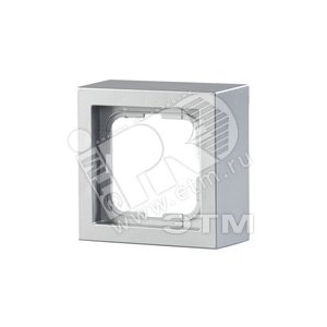 Рамка 1 пост, Impressivo, наружный монтаж, алюминий | 1721S85-83  | 2TKA000300G1 | ABB