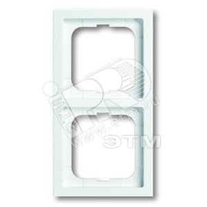 Рамка 2-постовая, серия, серия solo/future, цвет linear, цвет альпийский белый