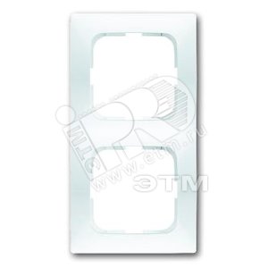 Рамка 2-постовая, серия spring, цвет альпийский белый | 1725-0-1544  | 2CKA001725A1544 | ABB