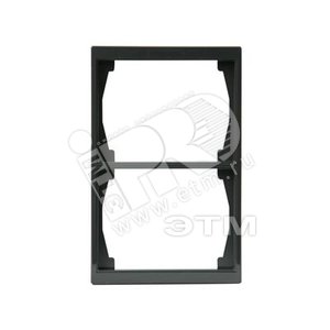 Рамка 2-постовая, 100мм серия Impressivo, антрацит