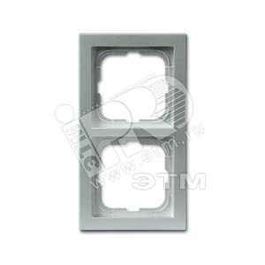 Рамка 2-постовая, серия Impressivo, алюминий | 1722F85-83  | 2TKA000335G1 | ABB