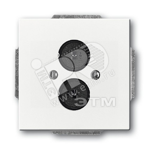 Плата центральная с суппортом с 2-мя разъёмами для громкоговорителя, серия solo/future, цвет davos/альп. белый | 1723-0-0240  | 2CKA001723A0240 | ABB