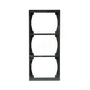 Рамка 3-постовая, 100мм серия Impressivo, антрацит