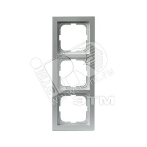 Рамка 3-постовая, серия Impressivo, алюминий | 1723F85-83 | 2TKA000374G1 | ABB - ABB