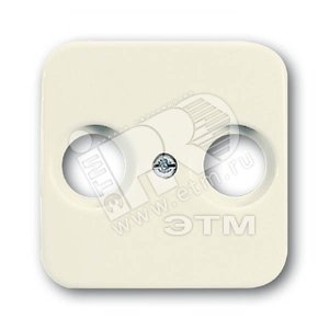 Накладка для антенной розетки TV+FM Duro 2000 SI белый (1724-0-0194) - ABB