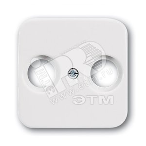 REFLEX Накладка для телевизионной розетки альпийский белый - ABB