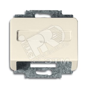 ALPHA Корпус телеф.и комп. розетки (мех0210,02 - ABB