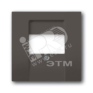 ABB Basic 55 Шато (чёрный) Накладка аудиорозетки и ТЛФ/комп ТАЕ розеток | 1724-0-4315  | 2CKA001724A4315 | ABB - ABB