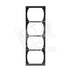 Рамка 4-постовая, 100мм серия Impressivo, антрацит | 1724F100-81  | 2TKA000403G1 | ABB - ABB