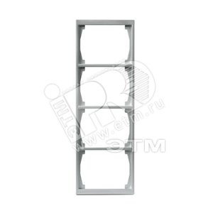 Рамка 4-постовая, 100мм серия Impressivo, алюминий