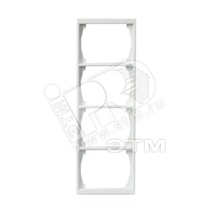 Рамка 4-постовая, 100мм серия Impressivo, белый | 1724F100-84  | 2TKA000405G1 | ABB - ABB