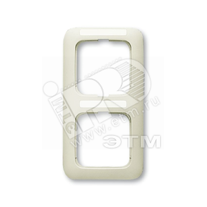 Рамка 2-постовая, серия Busch-Duro 2000 SI, цвет слоновая кость | 1725-0-1465  | 2CKA001725A1465 | ABB