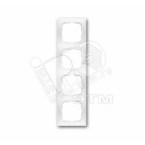 Рамка 4-постовая, серия spring, цвет альпийский белый | 1725-0-1477  | 2CKA001725A1477 | ABB