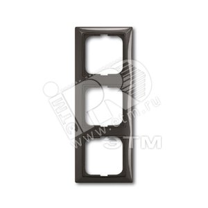 ABB Basic 55 Шато (чёрный) Рамка 3-ая | 1725-0-1508 | 2CKA001725A1508 | ABB - ABB