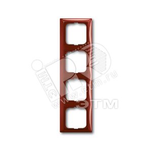 BASIC 55 Рамка 4 поста foyer-redr-red (2514-97-507) - ABB