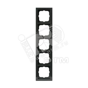 Рамка 5-постовая, серия Impressivo, антрацит | 1725F85-81  | 2TKA000432G1 | ABB