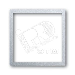 Плата центральная (накладка) для механизма светоиндикатора 2062 U, серия impuls, цвет серебристо-алю