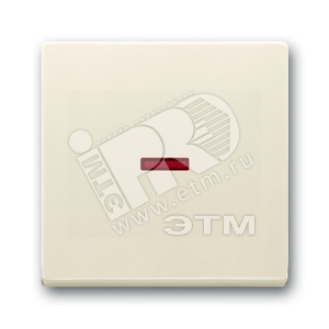 Клавиша для механизма 1-клав.выкл./перекл./кнопки с красной линзой,серия solo/future,цвет savanne/слоновая кость | 1751-0-2813  | 2CKA001751A2813 | AB