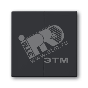 Клавиша для механизма 2-клавишных выключателей/переключателей/кнопок, серия solo/future, цвет антрацит | 1751-0-2930  | 2CKA001751A2930 | ABB