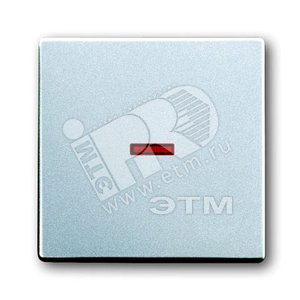 Клавиша для мех. 1-кл. выкл./перекл.я/кнопки с красной линзой,серия solo/future, цвет серебр.-алюм. | 1751-0-2945  | 2CKA001751A2945 | ABB