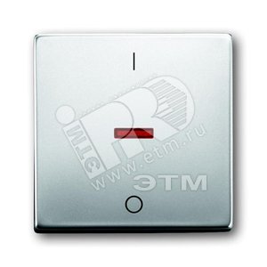 Клавиша для механизма 1-клавишного выкл./перекл./кнопки, с красной линзой, с маркировкой 