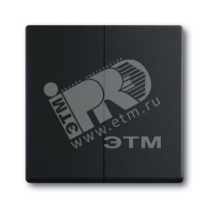 Клавиша для механизма 2-клавишных выключателей/переключателей/кнопок, серия solo/future, цвет чёрный бархат | 1751-0-3038  | 2CKA001751A3038 | ABB