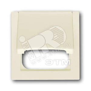 Плата центр. с откидной крышкой для 50x50 мм телекомм. вставок/механизмов, серия impuls, цвет сл. кость | 1753-0-0043 | 2CKA001753A0043 | ABB