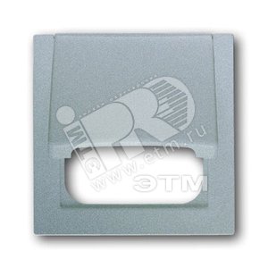 Плата центр. с откидной крышкой для 50x50 мм телекомм. вставок/механизмов,серия impuls,цвет серебр.-алюм. | 1753-0-0044 | 2CKA001753A0044 | ABB