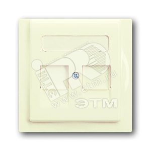 IMPULS Накладка для коммуник. розеток с супп. 1810, 1812, 1814  слон.кость - ABB
