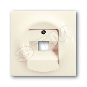 Плата центр. (накладка) для 1-постовой телекоммуникационной розетки 0213, 0216, серия impuls, цвет слонова кость | 1753-0-0085  | 2CKA001753A0085 | AB