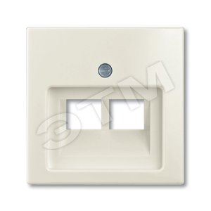 ABB Basic 55 Сл. кость Накладка 2-ой ТЛФ/комп розетки наклонной | 1753-0-0097  | 2CKA001753A0097 | ABB - ABB