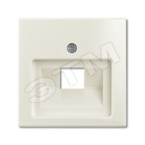 ABB Basic 55 Сл. кость Накладка 1-ой ТЛФ/комп розетки наклонной | 1753-0-0098  | 2CKA001753A0098 | ABB - ABB