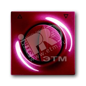 Плата центральная с поворотной ручкой,, для механизма выключателя жалюзи , серия impuls, цвет бордо/ежевика | 1753-0-0106 | 2CKA001753A0106 | ABB